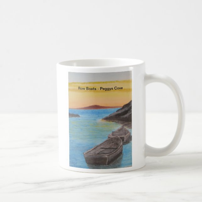 Caneca De Café Barcos de fileira - a angra Sunet de Peggy (Direita)