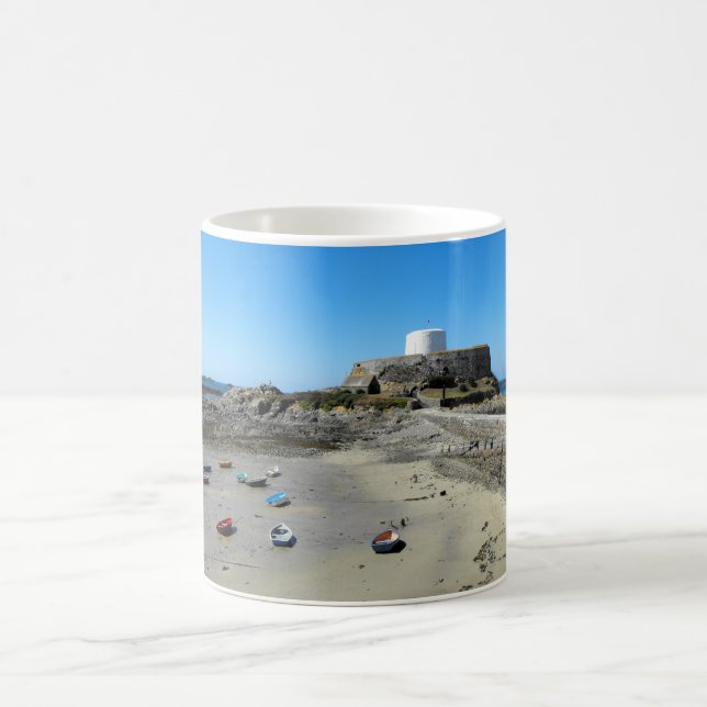 Caneca De Café Barcos e Cinzas de Forte em Guernsey (Centro)