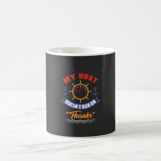 Caneca De Café Barcos - Meu Barco Não Funciona Com Obrigado (Centro)
