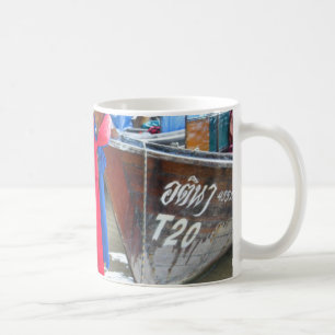 Caneca De Café Barcos nas ilhas da phi da phi da praia  ,