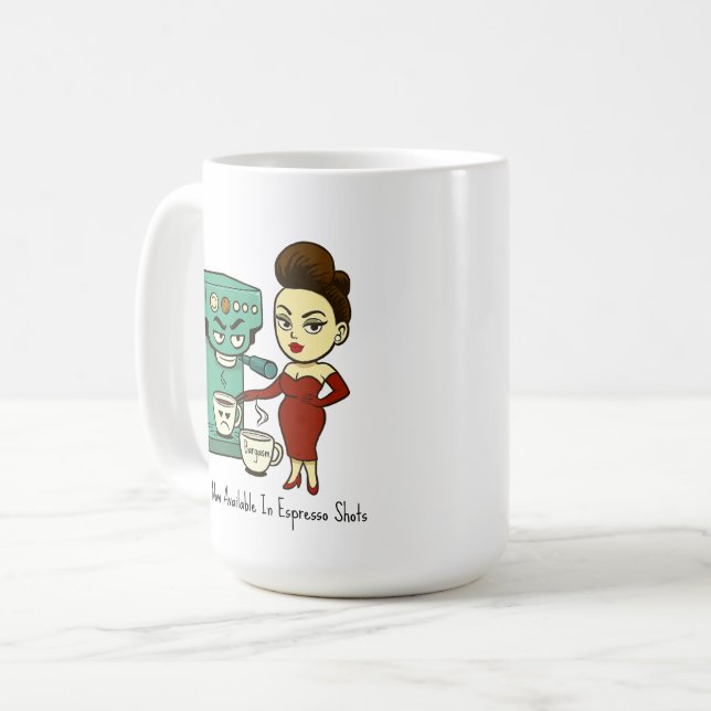 Caneca De Café Bargasm: Now Available In Espresso Shots Mug (Frente Esquerda)