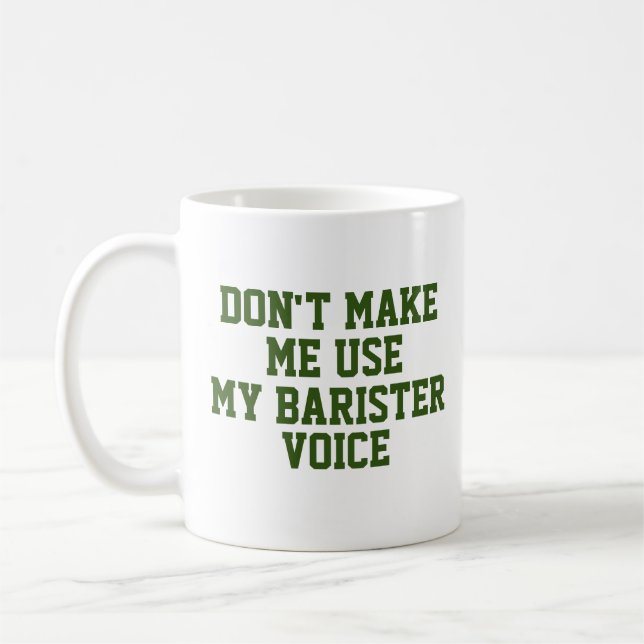 Caneca De Café Barister de Título de Personalização Personalizada (Esquerda)