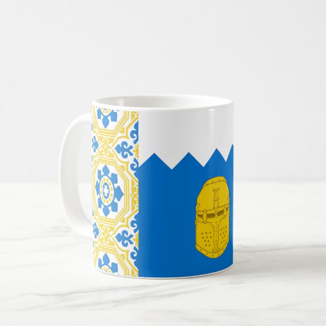 Caneca De Café Barônia de Bronzehelm Crachá café Mug (Frente Esquerda)