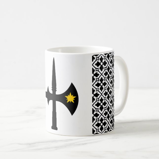 Caneca De Café Baronia de Bryn Gwlad Populace Crachá Coffee Mug (Frente Esquerda)