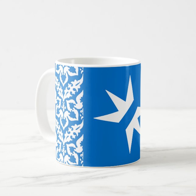 Caneca De Café Barônia de Crachá da Populace Rivenstar (Frente Esquerda)