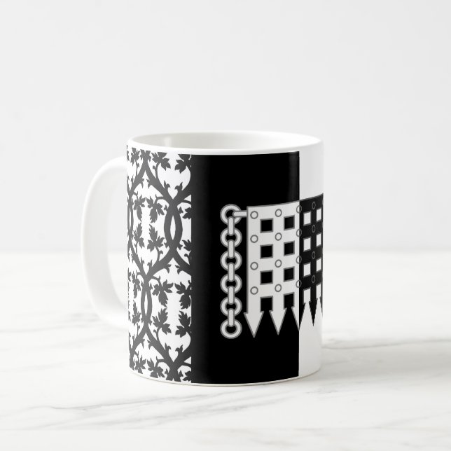 Caneca De Café Baronia de Leões Gate Populace Crachá Café Mug (Frente Esquerda)