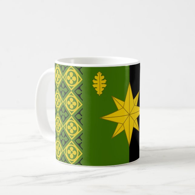 Caneca De Café Baronia do Crachá de Brendoken Coffee Mug (Frente Esquerda)