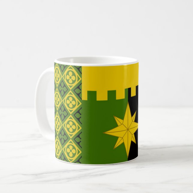Caneca De Café Baronia do Crachá de Brendoken Coffee Mug (Frente Esquerda)
