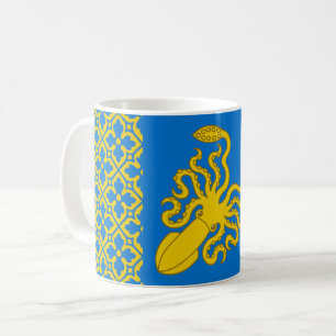 Caneca De Café Baronia do Crachá de Ynys Fawr Populace