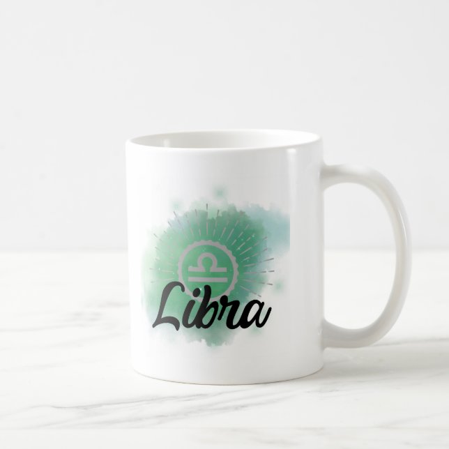 Caneca De Café Barra de Cores de Água Libra (Direita)