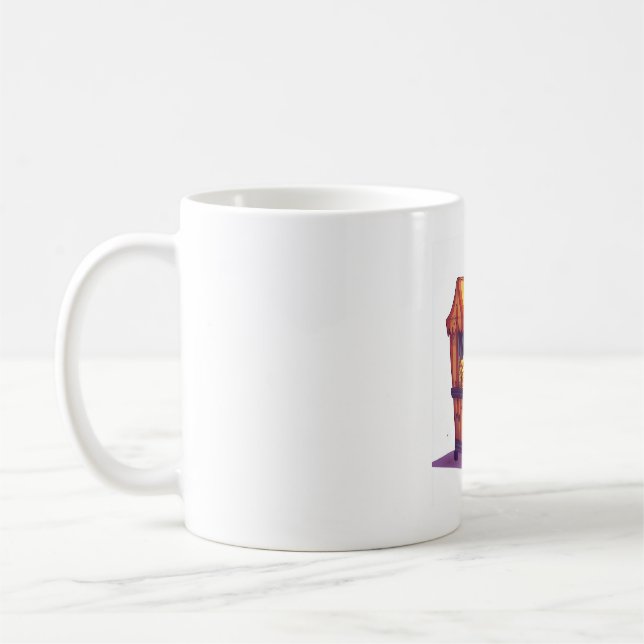 Caneca De Café Barraca de Pipoca Assombrada (Esquerda)