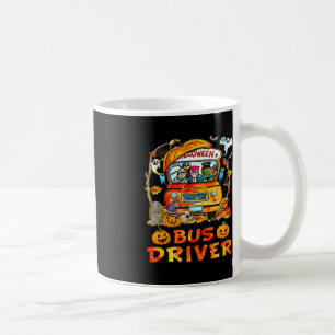 Caneca De Café Barramento Escolar Motorista Pumpkin Season Skelet