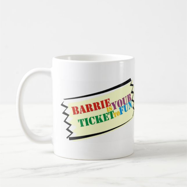 Caneca De Café Barrie é seu bilhete ao divertimento (Esquerda)