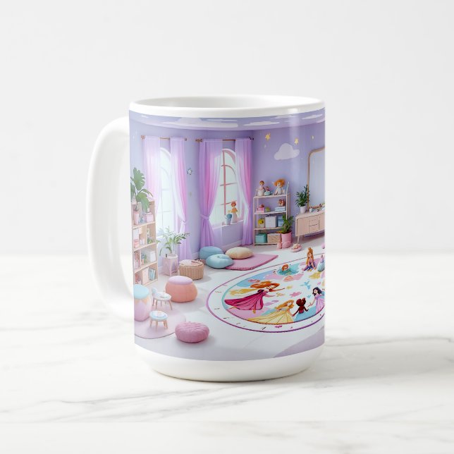 Caneca De Café Barroco Pastel (Frente Esquerda)