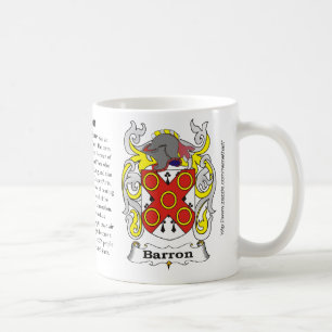 Caneca De Café Barron, a origem, significado e a crista