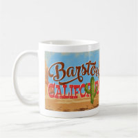 Barstow California Cartoon Desert Retro Viagem