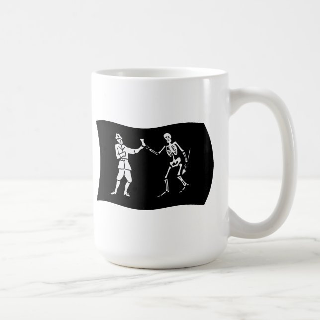 Caneca De Café Bartholomew Roberts Flag Mug (Direita)