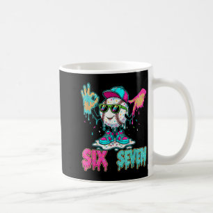 Caneca De Café Baseball 67 Drip Six Seven Sinais de Mão Sorvete M