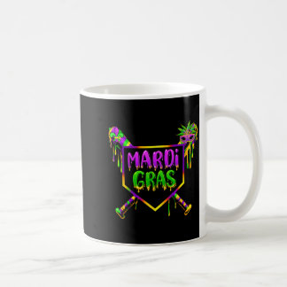 Caneca De Café Baseball Mardi Gras Carnival Party Mask Ice Cream 
