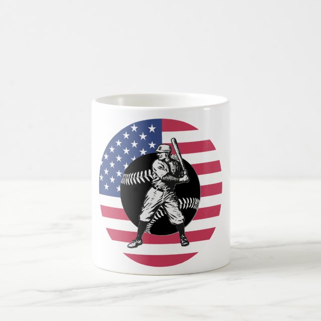 Caneca De Café Baseball:Vintage Coffee Mug (Centro)