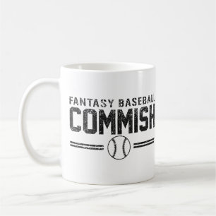 Caneca De Café Basebol Commish da fantasia