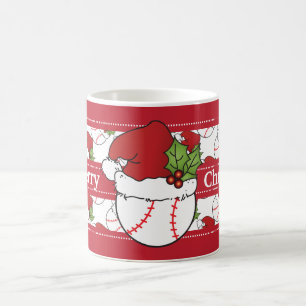 Caneca De Café Basebol do Feliz Natal