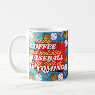 Caneca De Café Basebol e Café em Wyoming