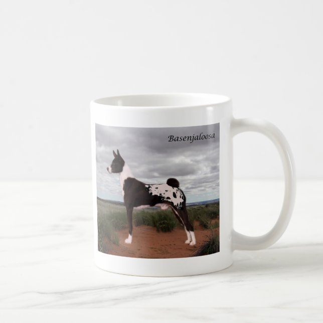 Caneca De Café Basenjaloosa preto (Direita)