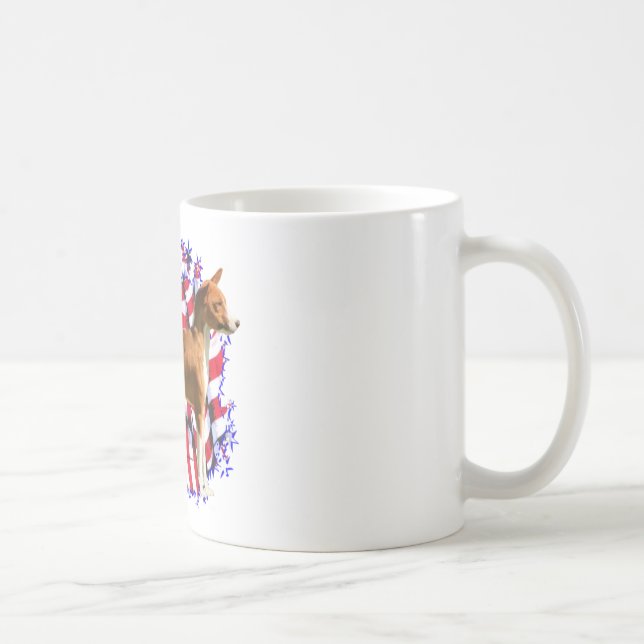 Caneca De Café Basenji Patriot (Direita)