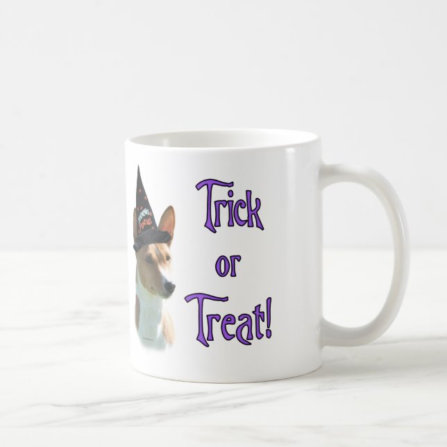 Caneca De Café Basenji Trick (Direita)