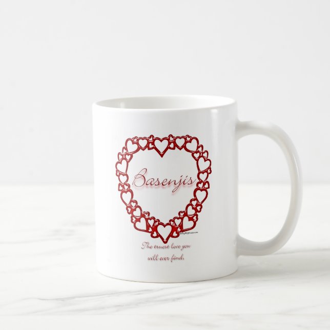 Caneca De Café Basenji True Love (Direita)