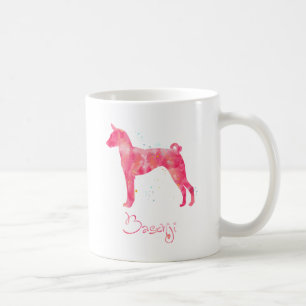 Caneca De Café Basenji Watercolor