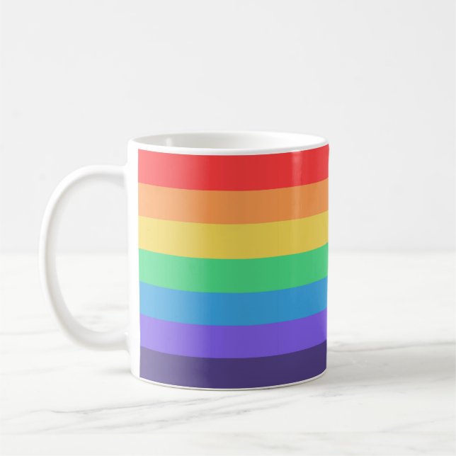 Caneca De Café Basicamente Arco-Íris (Esquerda)