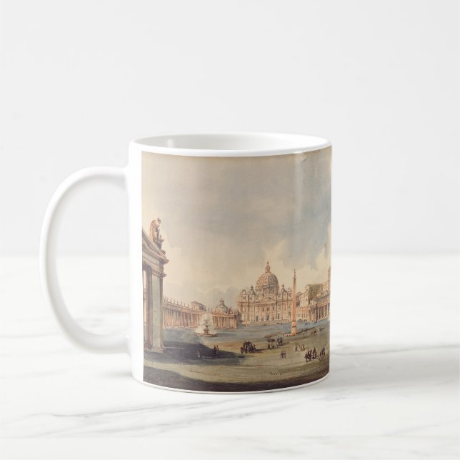Caneca De Café Basílica Papal de São Pedro no Vaticano (Esquerda)