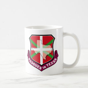 Caneca De Café Basques em Texas, brasão heráldica de Ikurriña:
