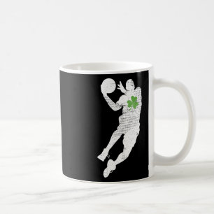 Caneca De Café Basquete Amadurece Shamrock Verde Folha de São Pat