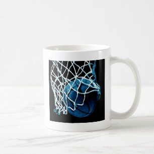 Caneca De Café Basquete Azul