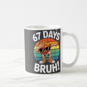 Caneca De Café Basquete Dabbing Bruh 67 Dias de Escola Professor