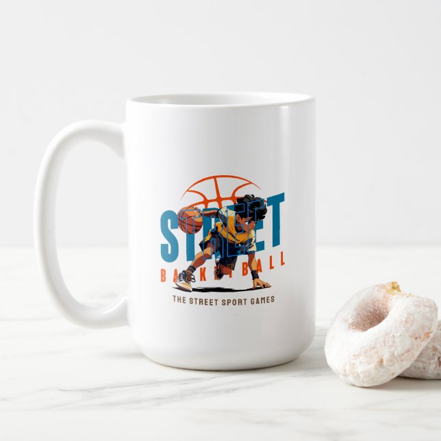 Caneca De Café Basquete de Rua | 15# Clássico (Com Donut)