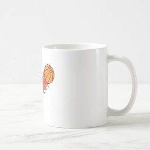Caneca De Café basquete em chamas