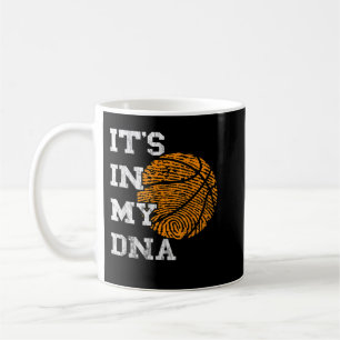 Caneca De Café Basquete Está Na Minha Impressão Digital De DNA A