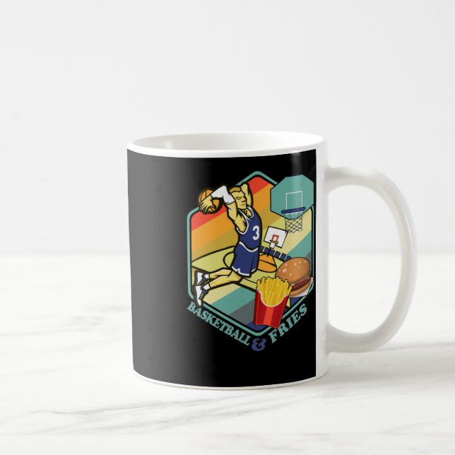 Caneca De Café Basquete Fries Frota-Alimentos Burger (Direita)