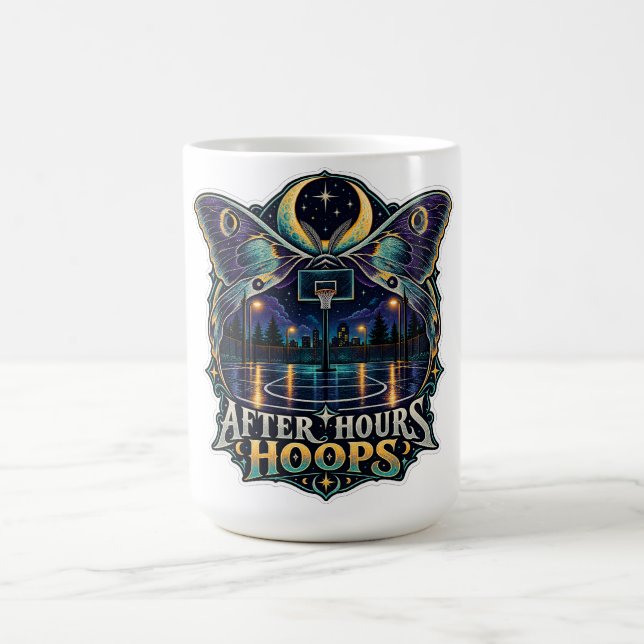 Caneca De Café Basquete Noturno After Hours Hoops (Centro)