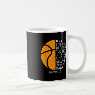 Caneca De Café Basquete posso fazer coisas Bíblia Verdade Deus Je