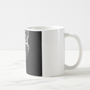 Caneca De Café Basquete preto e branco