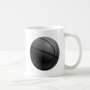 Caneca De Café Basquete preto e branco