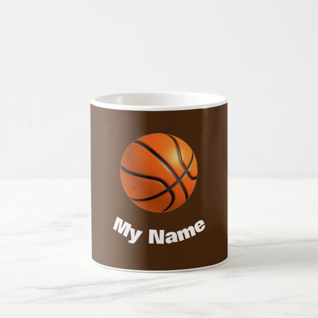 Caneca De Café Basquete Seu Nome (Centro)