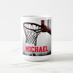 Caneca De Café Basquete Seu Nome