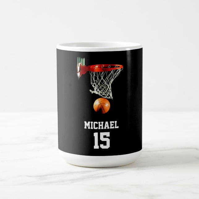 Caneca De Café Basquete Seu Nome (Centro)