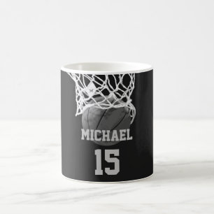 Caneca De Café Basquete Seu Nome